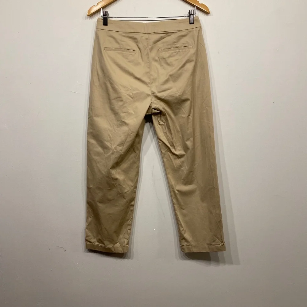 J.Crew Kate‎ Slim Straight Leg Tan Flat Front Office Pants 6P